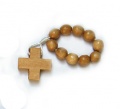 Różaniec - 1/10 drewniany jasny